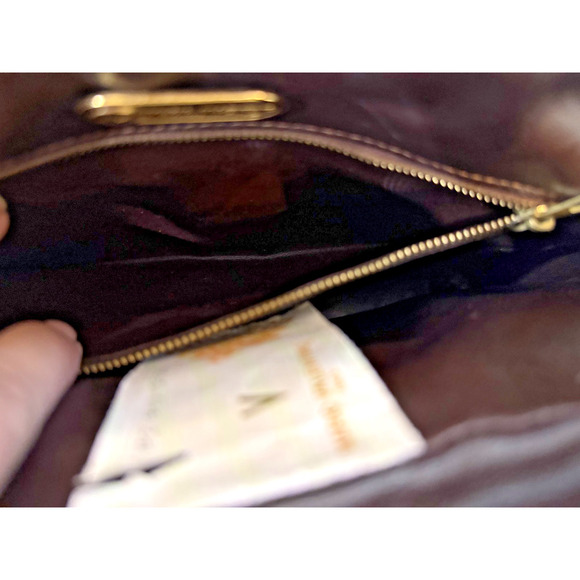 Vintage Mario Valentino Crossbody Bag Womens Monogram Leather Made Italy Purse 8 - Picture 7 of 10